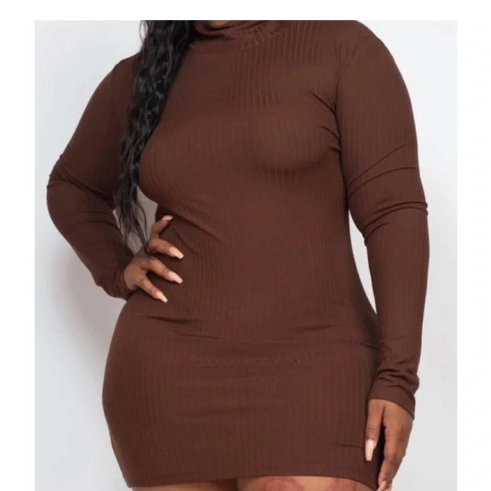 Mini Ribbed Dress - Picture 2 of 2